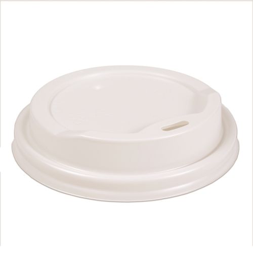 Hot Cup Lid for 10oz Double Wall Cup or 12oz Single Wall Cup, White